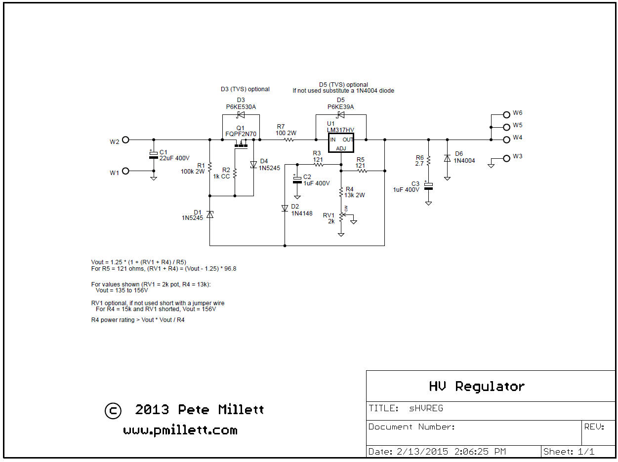 High Voltage Regulator 7171